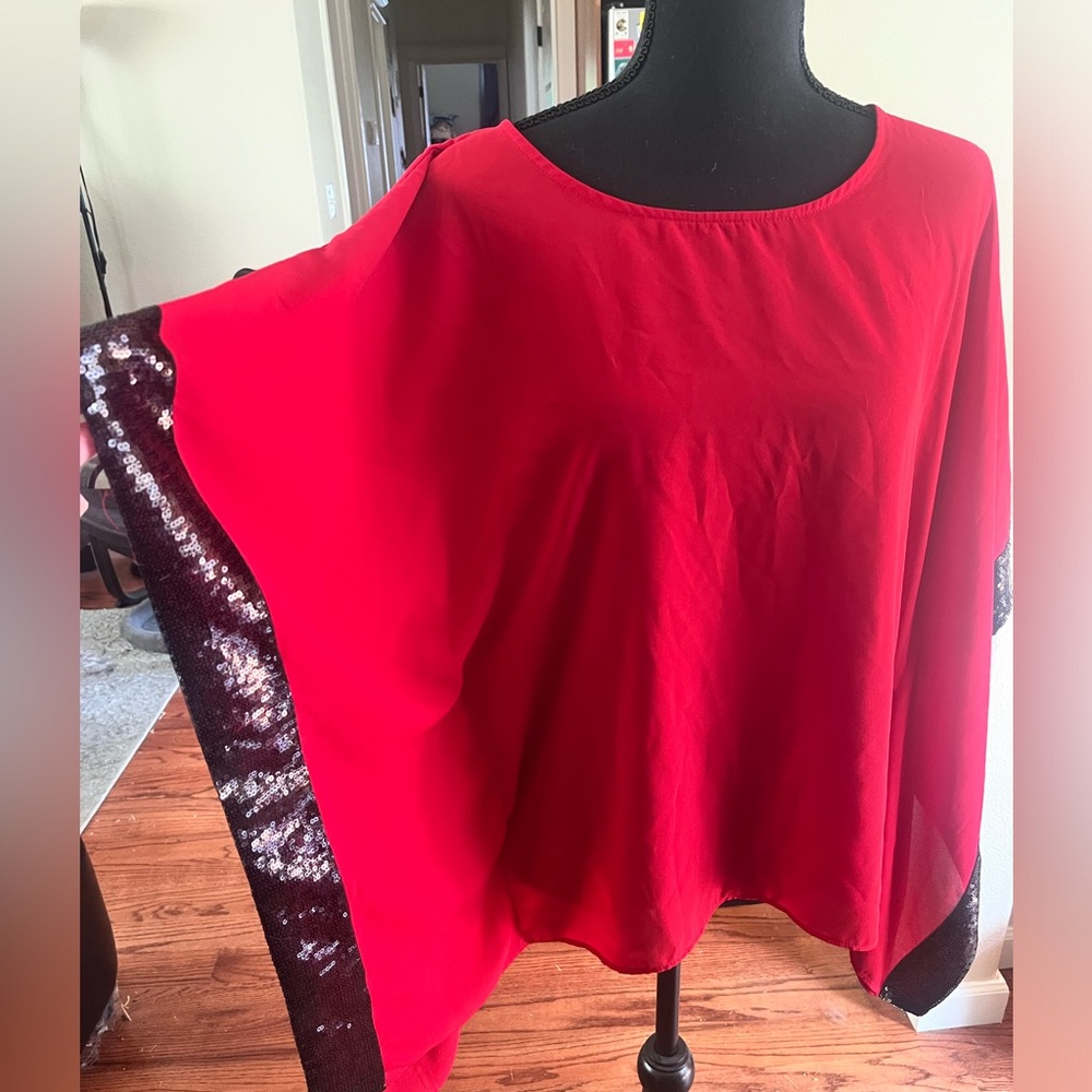 Red dressy top